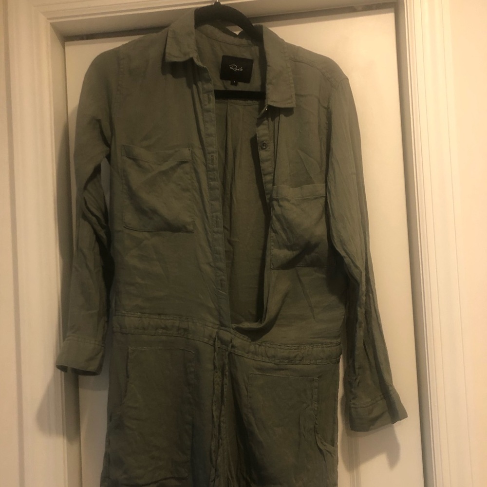 SOLD: Rails Army Romper - Picture 2 of 2